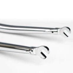 Fourche De Piste à Couronne Plate, Filetage 1 Pouce - Chrome -Vélos Série Boutique fourche de piste a couronne plate filetage 1 pouce chrome 2