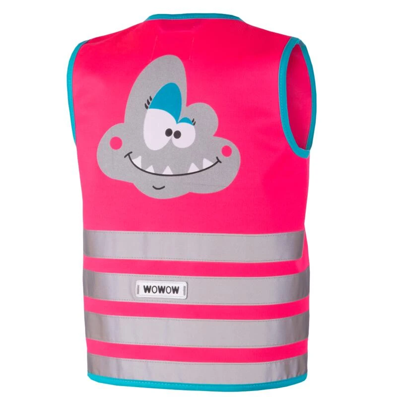 GILET DE SECURITE VELO ENFANT HAUTE VISIBILITÉ WOWOW CRAZY MONSTER ROSE 2 GILET DE SECURITE VELO ENFANT HAUTE VISIBILITÉ WOWOW CRAZY MONSTER ROSE – Image 2