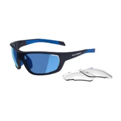 Rockrider Lunettes De Vélo PERF 100 PACK Bleu Interchangeables CAT 0+3