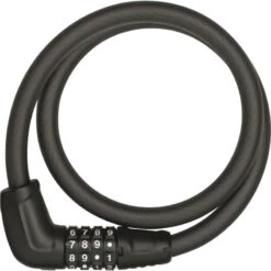 Abus Serrure À Câble Code Tresor 6412C/85 Noir