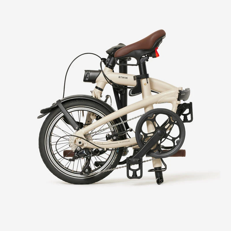 BTWIN VELO PLIANT ULTRA COMPACT FOLD LIGHT 1 SECONDE BEIGE 2 BTWIN VELO PLIANT ULTRA COMPACT FOLD LIGHT 1 SECONDE BEIGE – Image 2