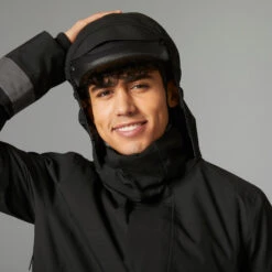 BTWIN VESTE PLUIE CHAUDE VELO VILLE VISIBILITE NUIT 540 HOMME NOIR -Vélos Série Boutique veste pluie chaude velo ville visibilite nuit 540 homme noir 4