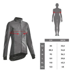 Rockrider VESTE VELO VTT HIVER FEMME ORANGE 15 Rockrider VESTE VELO VTT HIVER FEMME ORANGE -Vélos Série Boutique veste velo vtt hiver femme orange 5