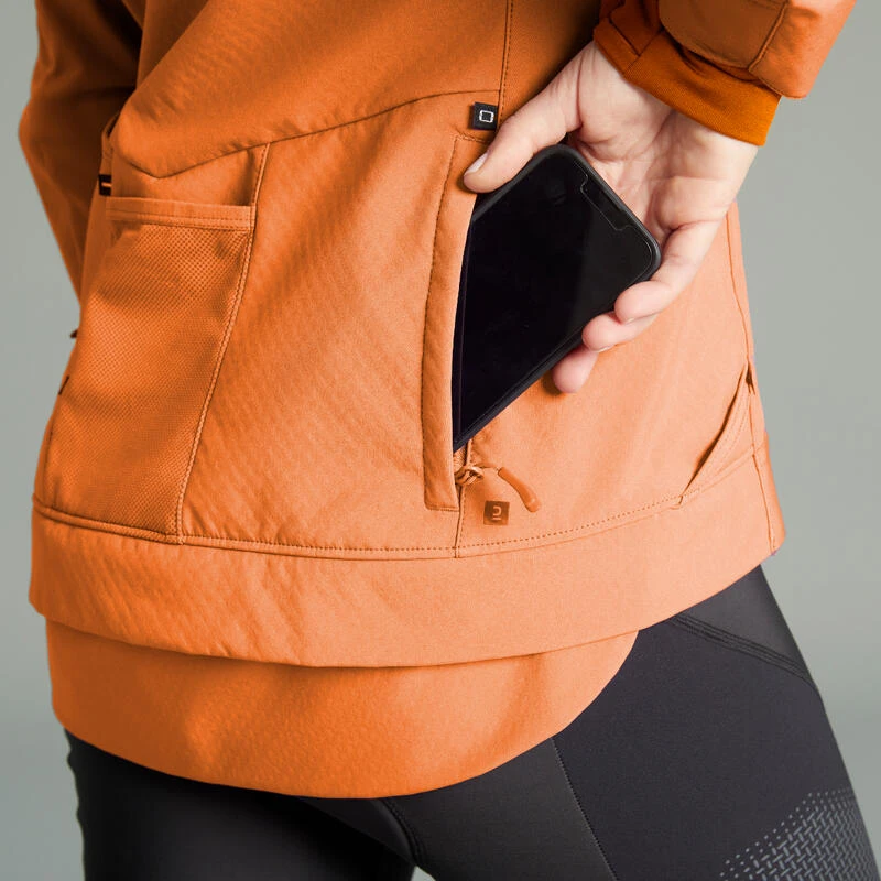 Rockrider VESTE VELO VTT HIVER FEMME ORANGE 7 Rockrider VESTE VELO VTT HIVER FEMME ORANGE – Image 7